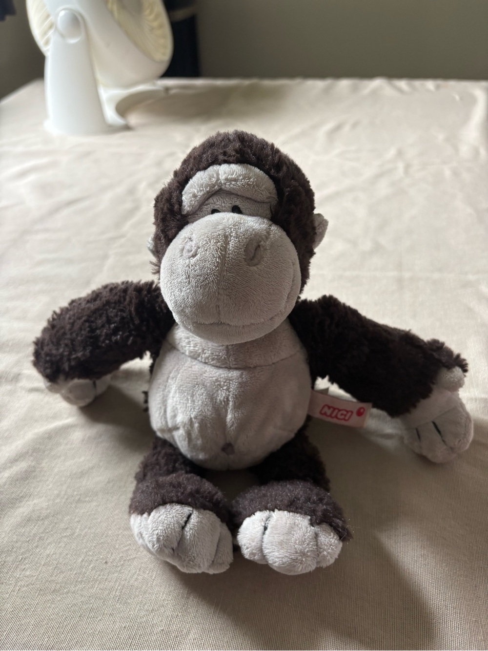 Plush gorilla 10in Stuffed Animal - Brown & Light Gray - Soft Kids Toy
